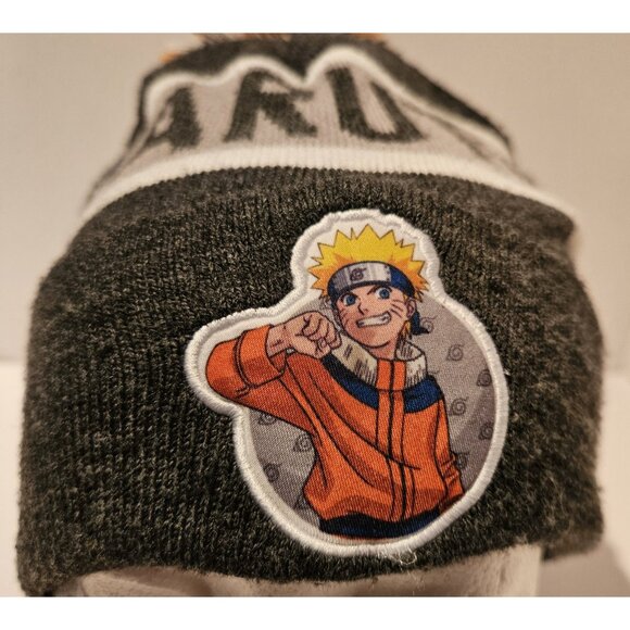Young Naruto Uzumaki Shippuden Pom Beanie Hat One size Stretch Anime - Picture 7 of 11
